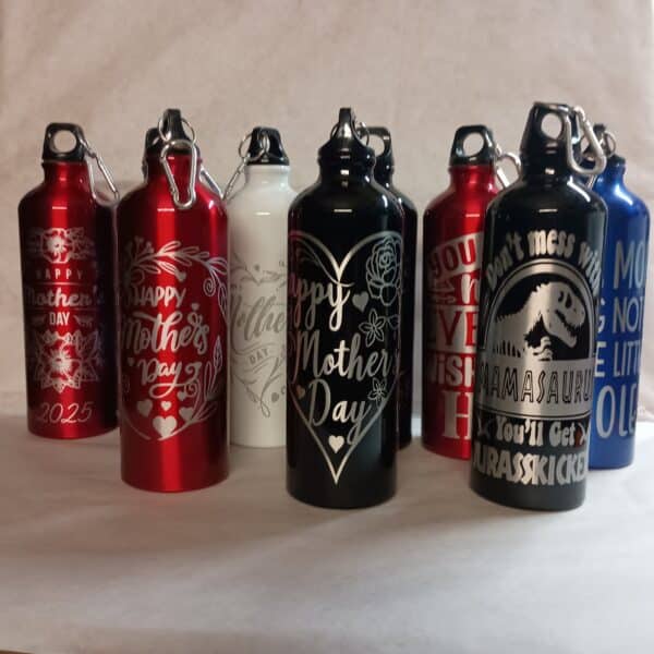 Mother's Day Inspired Laser Engraved Aluminum Water Bottle's